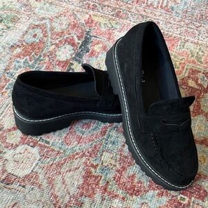 Corkys Black Suede Women's Loafers